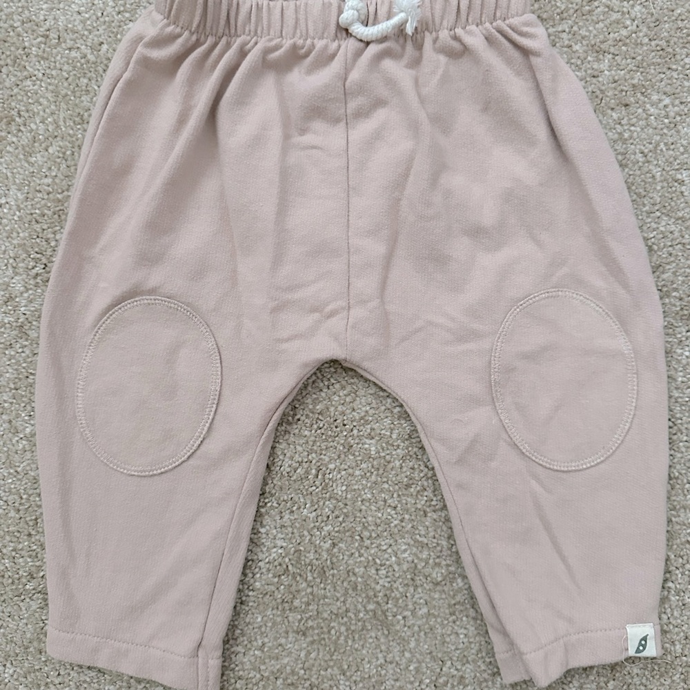 Baby Light Pink Pants with Knee Patches